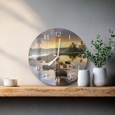 Reloj de pared redondo Lago Natura