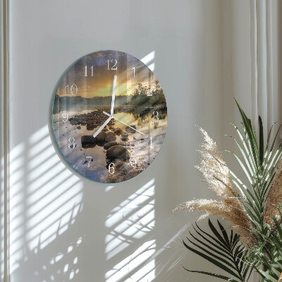 Reloj de pared redondo Lago Natura