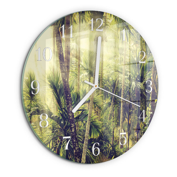 Reloj de pared redondo Palmeras