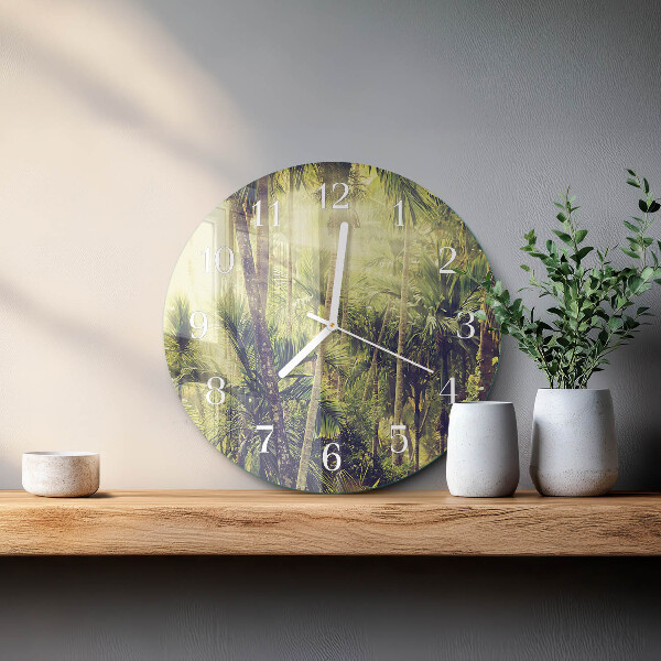 Reloj de pared redondo Palmeras