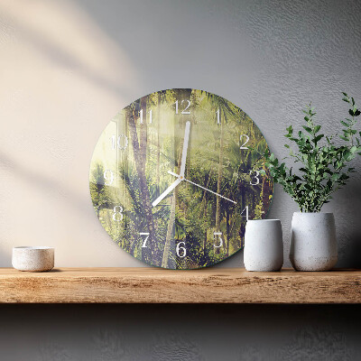 Reloj de pared redondo Palmeras