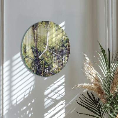 Reloj de pared redondo Palmeras