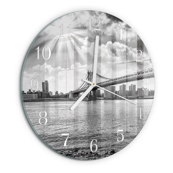 Reloj de pared redondo Puente