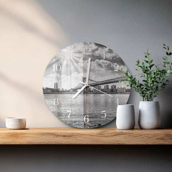 Reloj de pared redondo Puente