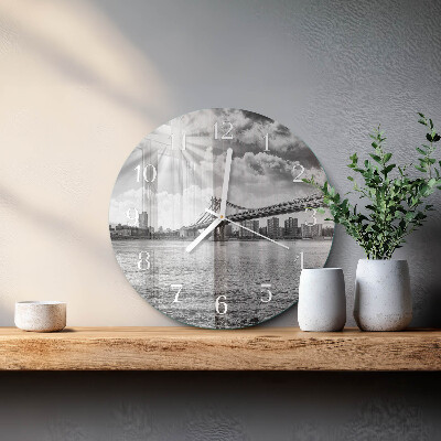 Reloj de pared redondo Puente