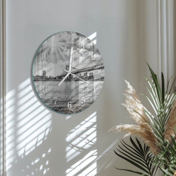 Reloj de pared redondo Puente