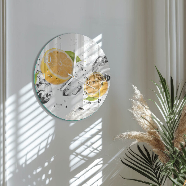 Reloj de pared redondo Cítrico