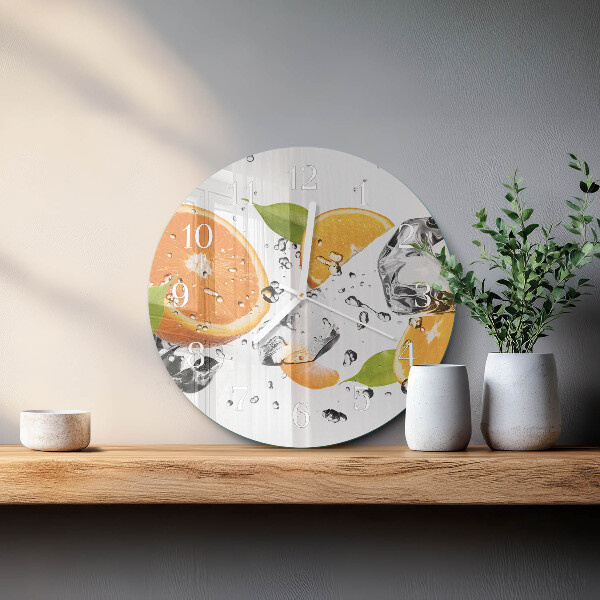 Reloj de pared redondo Naranjas