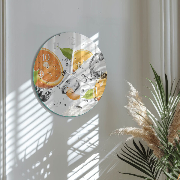Reloj de pared redondo Naranjas