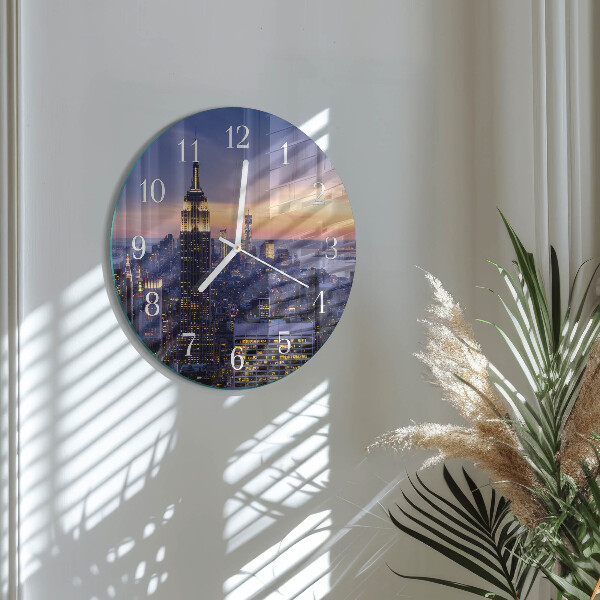 Reloj de pared redondo Ciudad