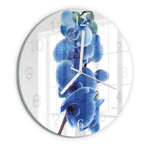 Reloj de pared redondo Orquídea