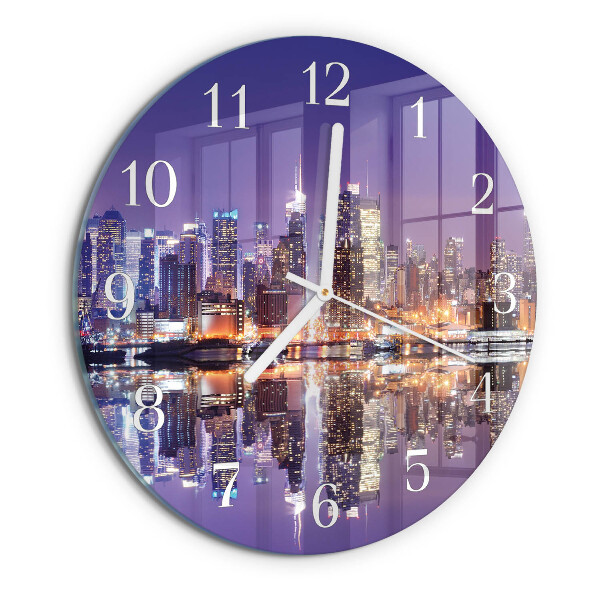 Reloj de pared redondo Ciudad