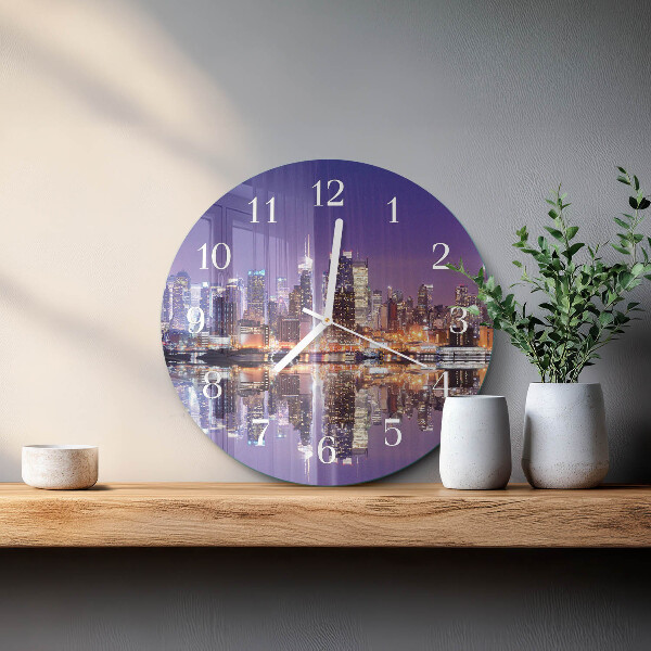 Reloj de pared redondo Ciudad