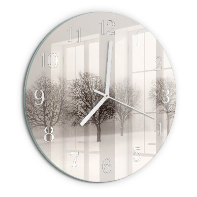 Reloj de pared redondo Invierno