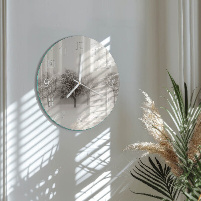Reloj de pared redondo Invierno