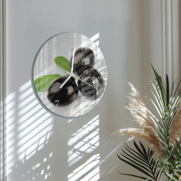 Reloj de pared redondo Aceitunas
