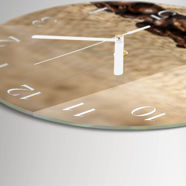 Reloj de pared redondo Granos de café