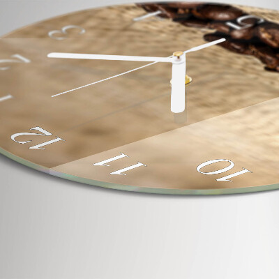 Reloj de pared redondo Granos de café