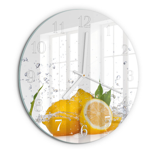 Reloj de pared redondo Limones