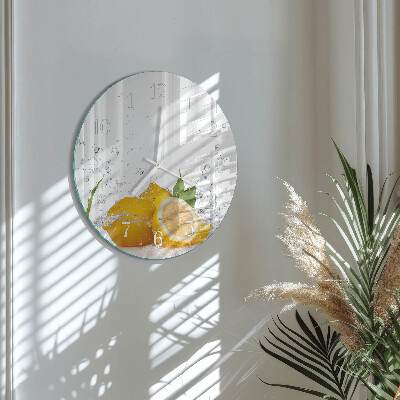 Reloj de pared redondo Limones
