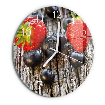 Reloj de pared redondo arándanos