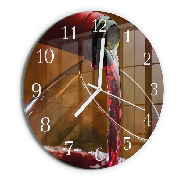Reloj de pared redondo Vino