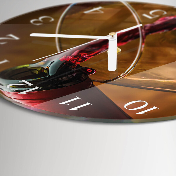 Reloj de pared redondo Vino