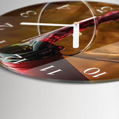 Reloj de pared redondo Vino