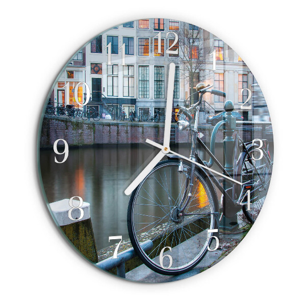 Reloj de pared redondo Bicicleta