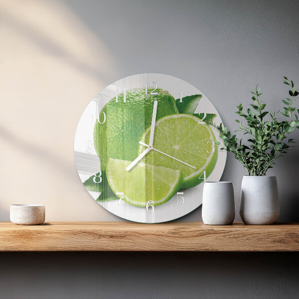 Reloj de pared redondo Carbonato de calcio