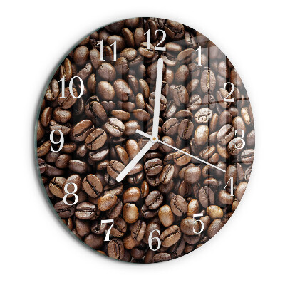 Reloj de pared redondo Granos de café