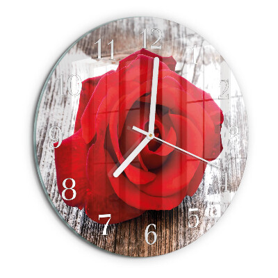 Reloj de pared redondo Rosa