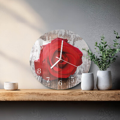 Reloj de pared redondo Rosa