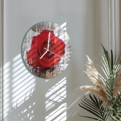 Reloj de pared redondo Rosa