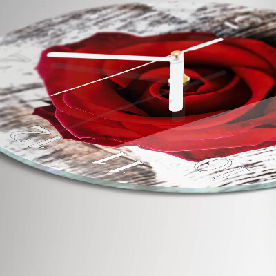 Reloj de pared redondo Rosa