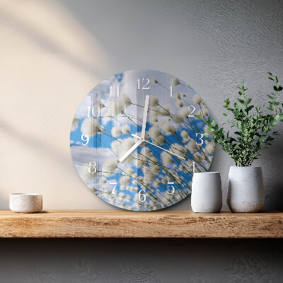 Reloj de pared redondo Algodón
