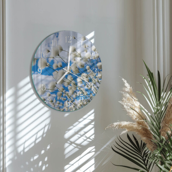 Reloj de pared redondo Algodón
