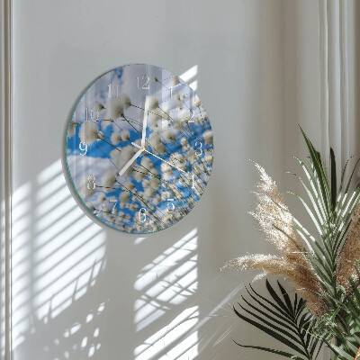 Reloj de pared redondo Algodón