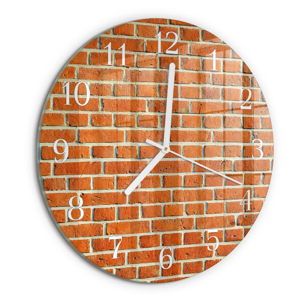 Reloj de pared redondo Ladrillo