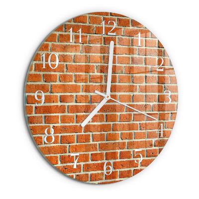 Reloj de pared redondo Ladrillo