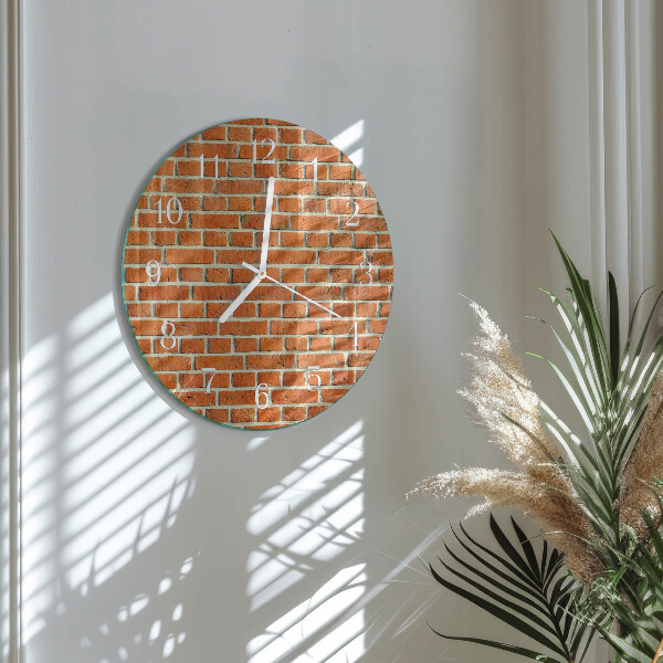Reloj de pared redondo Ladrillo