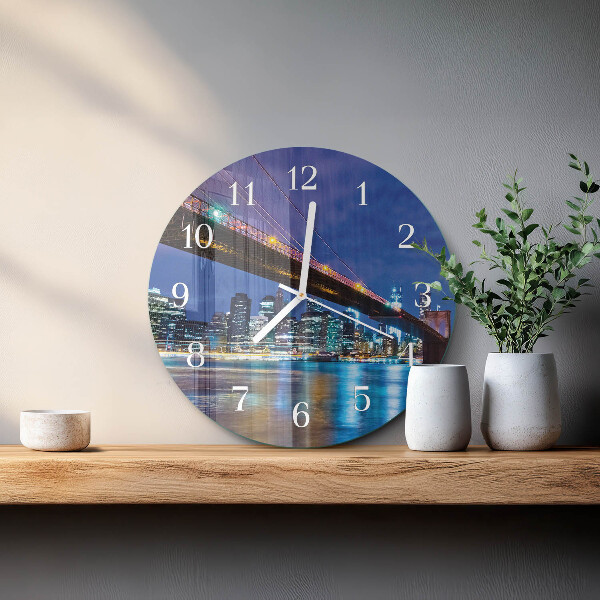 Reloj de pared redondo Puente
