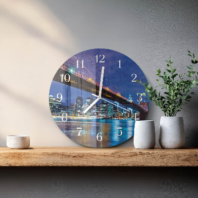 Reloj de pared redondo Puente