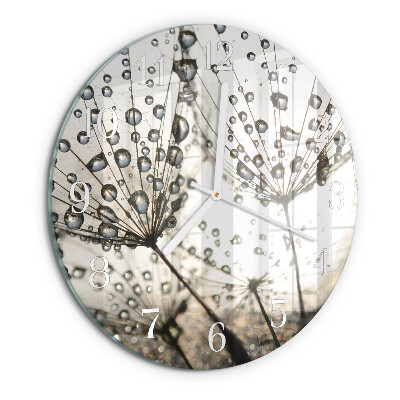 Reloj de pared redondo Gotas de rocío