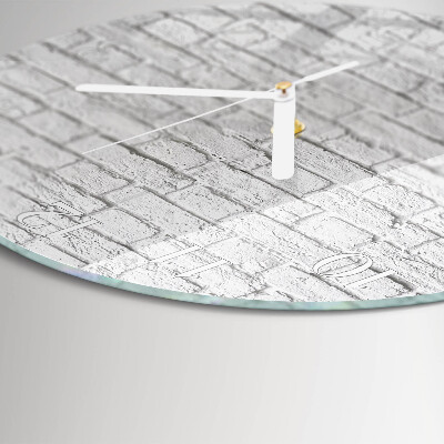 Reloj de pared redondo Ladrillo
