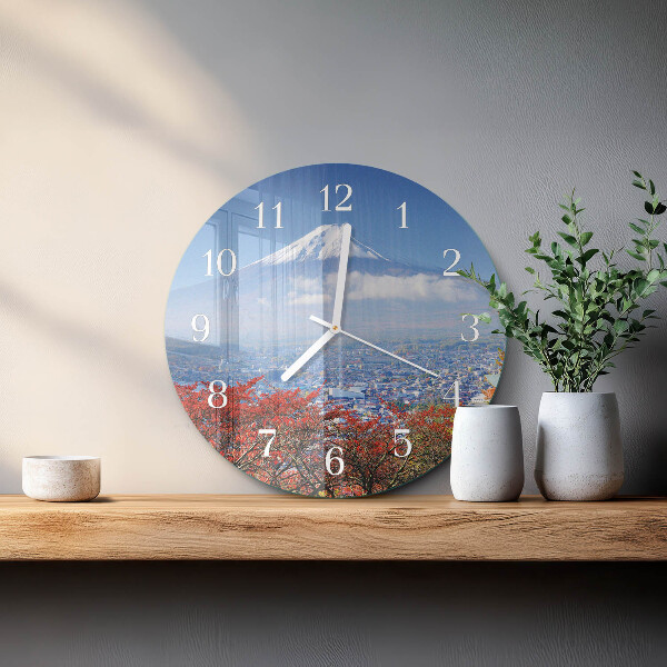 Reloj de pared redondo Montaña
