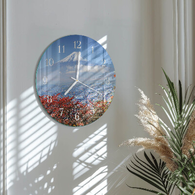Reloj de pared redondo Montaña