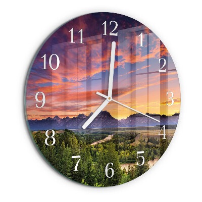 Reloj de pared redondo Paisaje