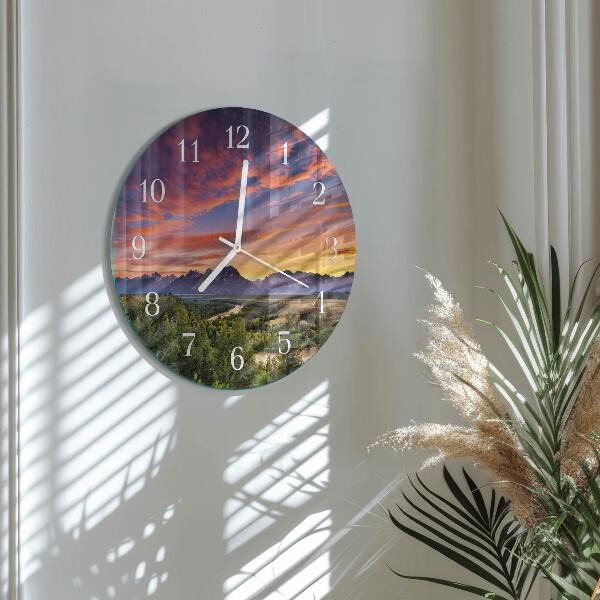 Reloj de pared redondo Paisaje