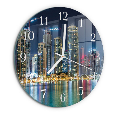 Reloj de pared redondo Noche en la ciudad